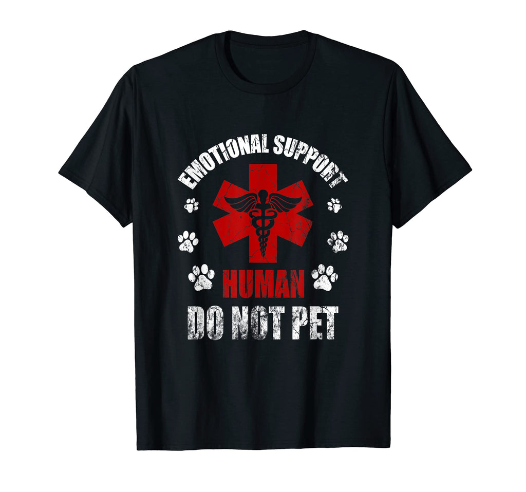 Emotional Supports Human Do Not Pet T-Shirt - Aesthetic Graphic Unisex - T-Shirt, Sweatshirt, Hoodie