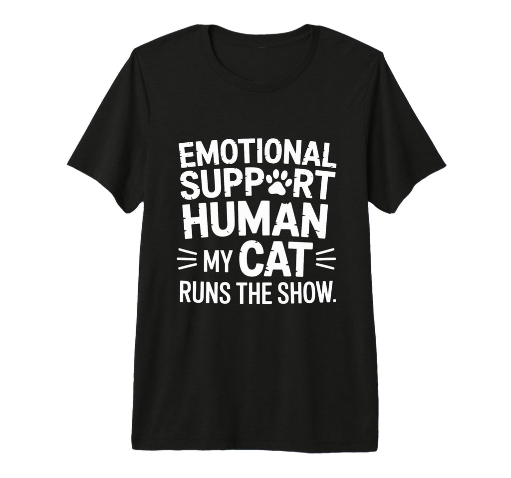 Emotional Support Human Tri Blend T-Shirt - Graphic Print for Adults - T-Shirt, Sweatshirt, Hoodie