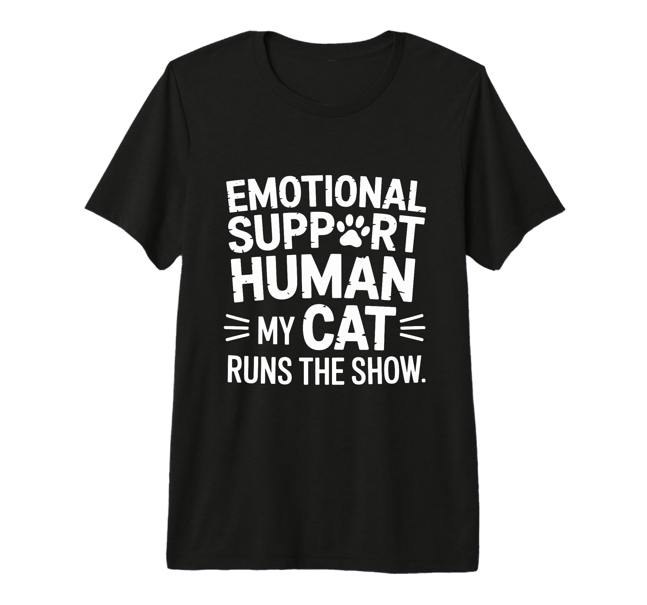 Emotional Support Human Tri Blend T-Shirt - Graphic Print for Adults - T-Shirt, Sweatshirt, Hoodie