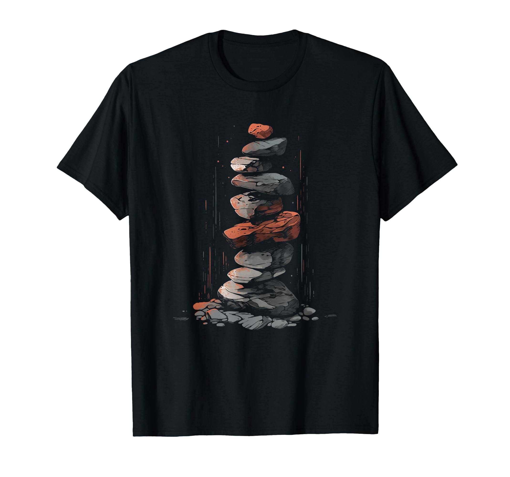 Zen Balancing Stones Art Mindfulness And T-Shirt - Streetwear Style Unisex - T-Shirt, Sweatshirt, Hoodie