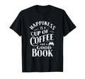 Happiness Is Cup Coffee And Good T-Shirt - Minimalist Print for Adults - T-Shirt, Sweatshirt, Hoodie