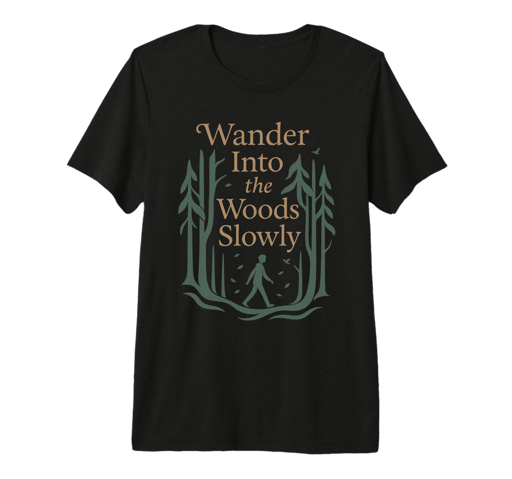 Forest Walk Overthinker Mental Reset T-Shirt - Custom Art Print Men Women - T-Shirt, Sweatshirt, Hoodie