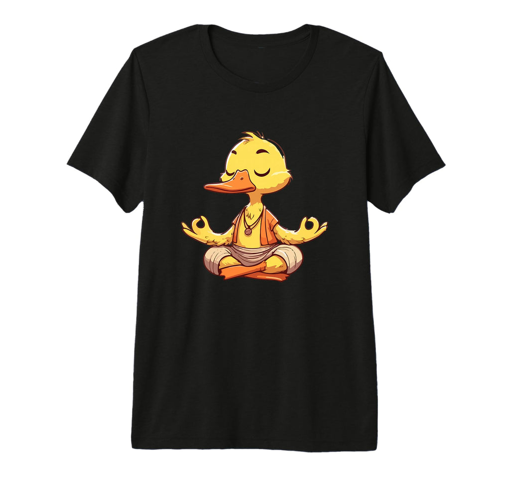 Meditation Duck Yoga Pose Relaxing T-Shirt - Minimalist Print Unisex - T-Shirt, Sweatshirt, Hoodie