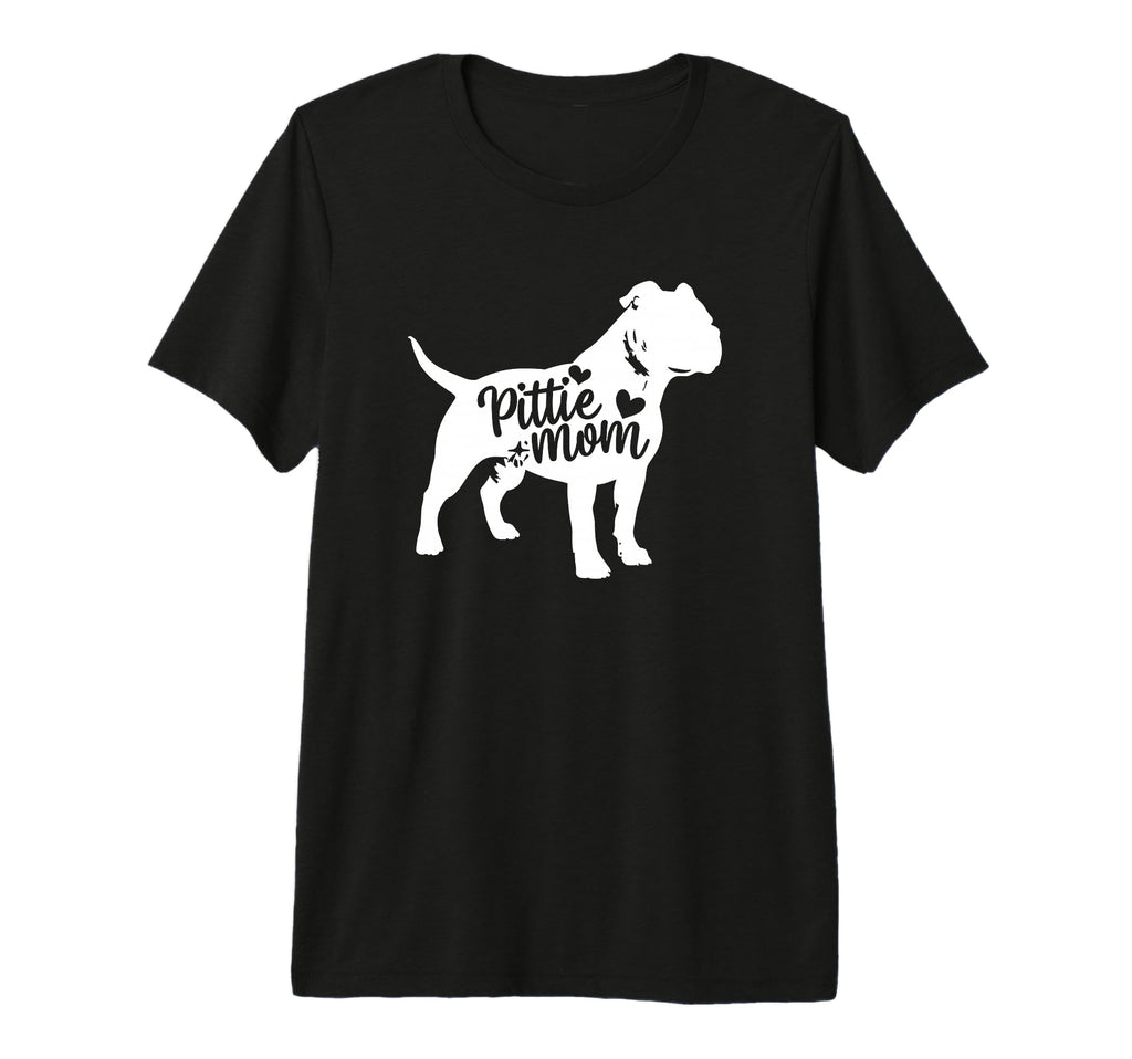 Pittie Mom Womens Pit Bull Terrier Dog T-Shirt - Graphic Print Unisex - T-Shirt, Sweatshirt, Hoodie