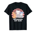 Antisocial Cat Club Introvert Cat T-Shirt - Custom Art Print Men Women - T-Shirt, Sweatshirt, Hoodie