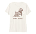 Bookish Squirrel Reading Fiction T-Shirt - Fun Novelty Design for Adults - T-Shirt, Sweatshirt, Hoodie