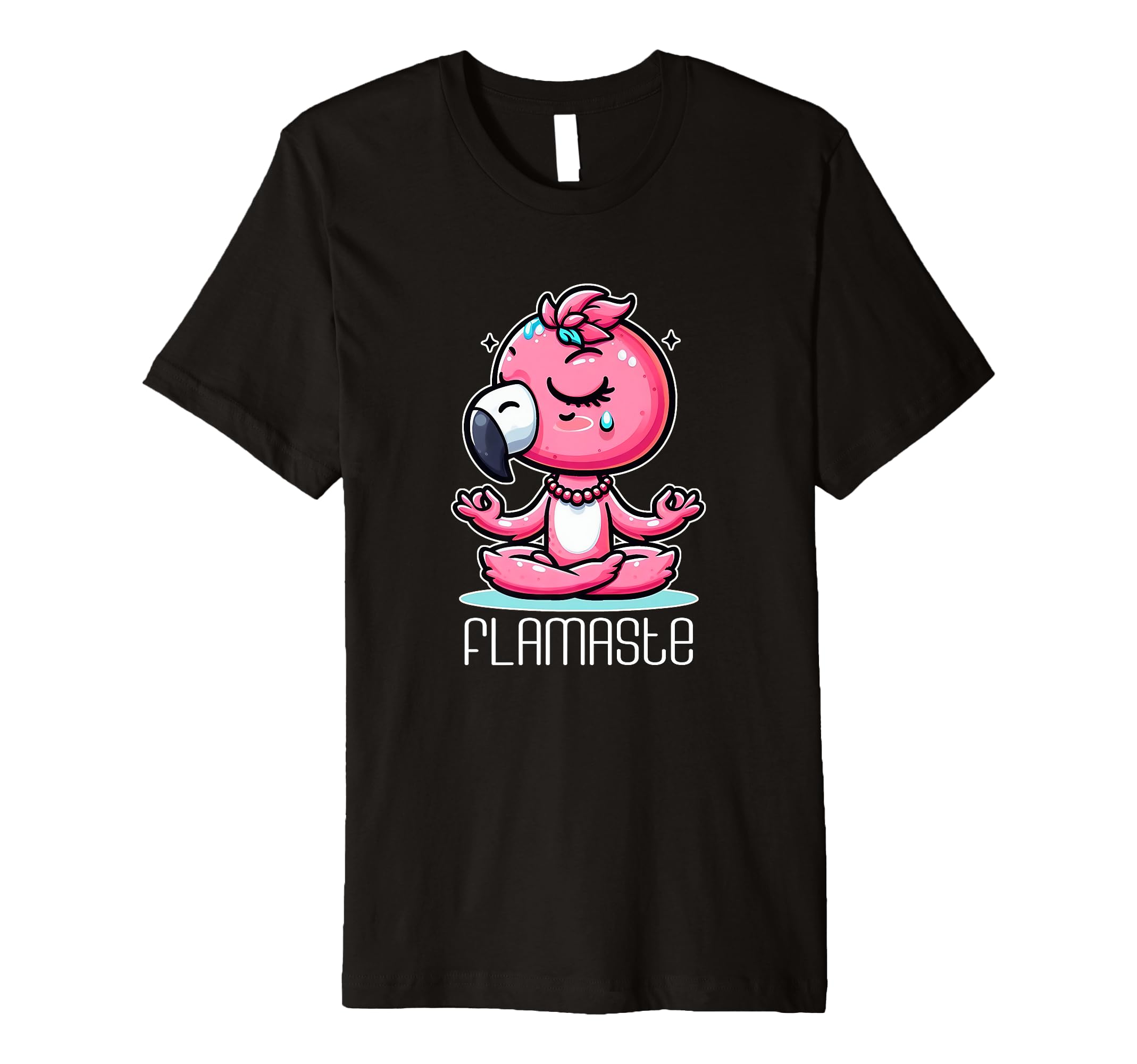Flamaste Funny Flamingo Yoga Meditation T-Shirt - Novelty Apparel Unisex - T-Shirt, Sweatshirt, Hoodie