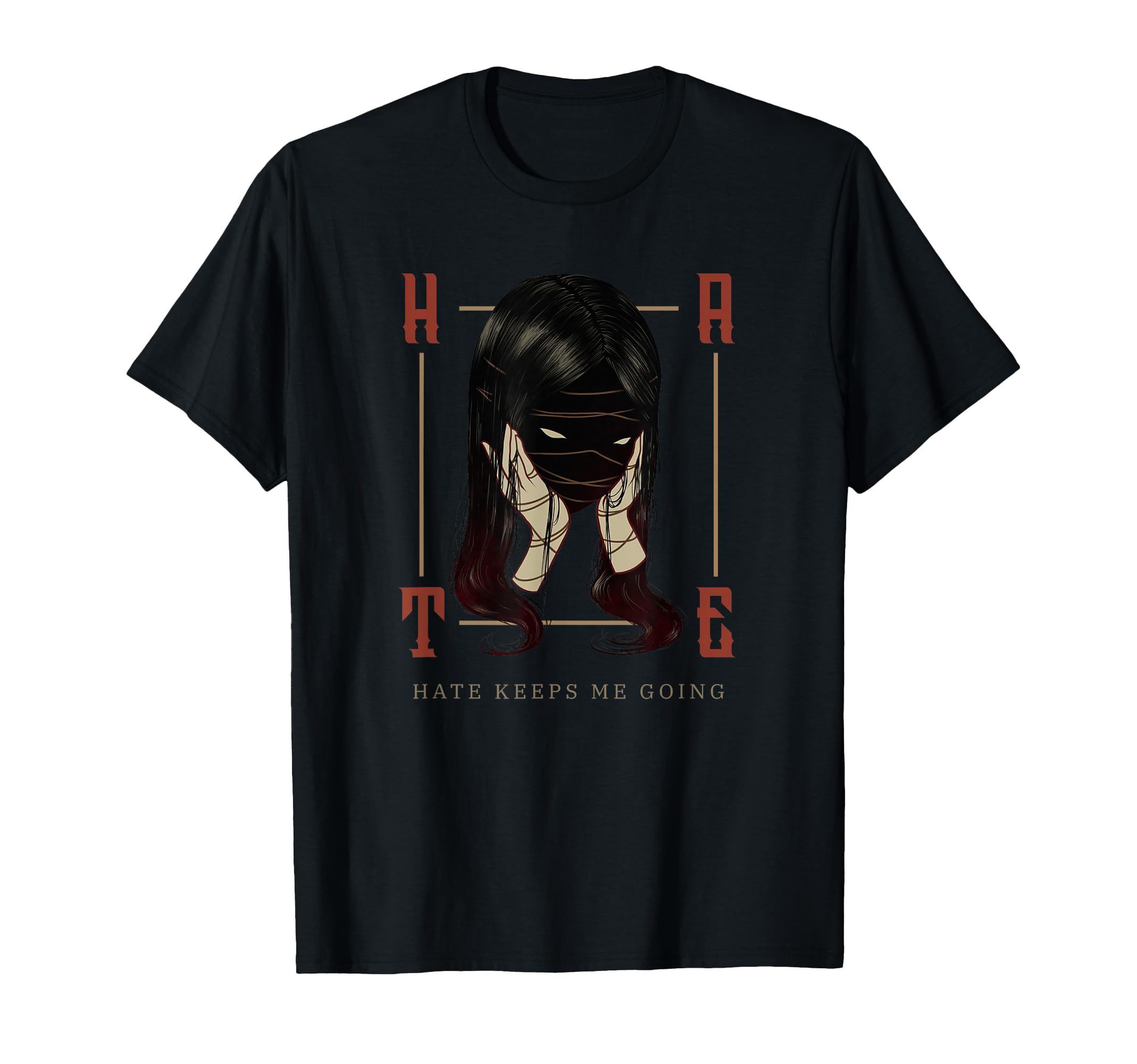 Hate Keeps Me Going Misanthropic T-Shirt - Fun Novelty Design for Adults - T-Shirt, Sweatshirt, Hoodie
