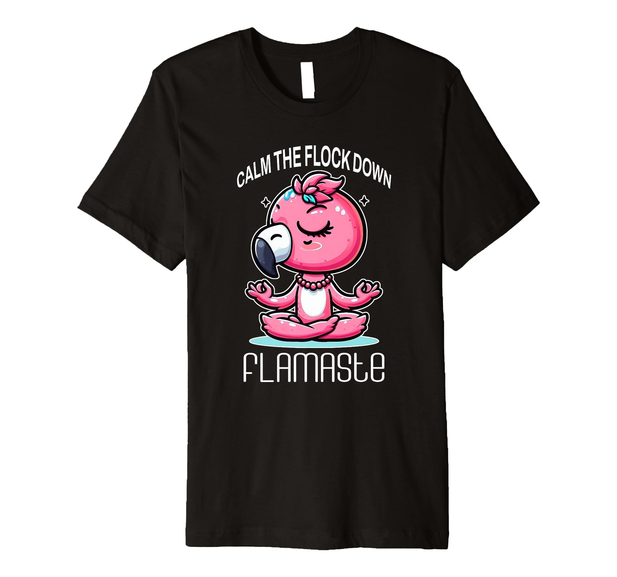 Flamaste Funny Flamingo Meditation Zen T-Shirt - Streetwear Style Unisex - T-Shirt, Sweatshirt, Hoodie