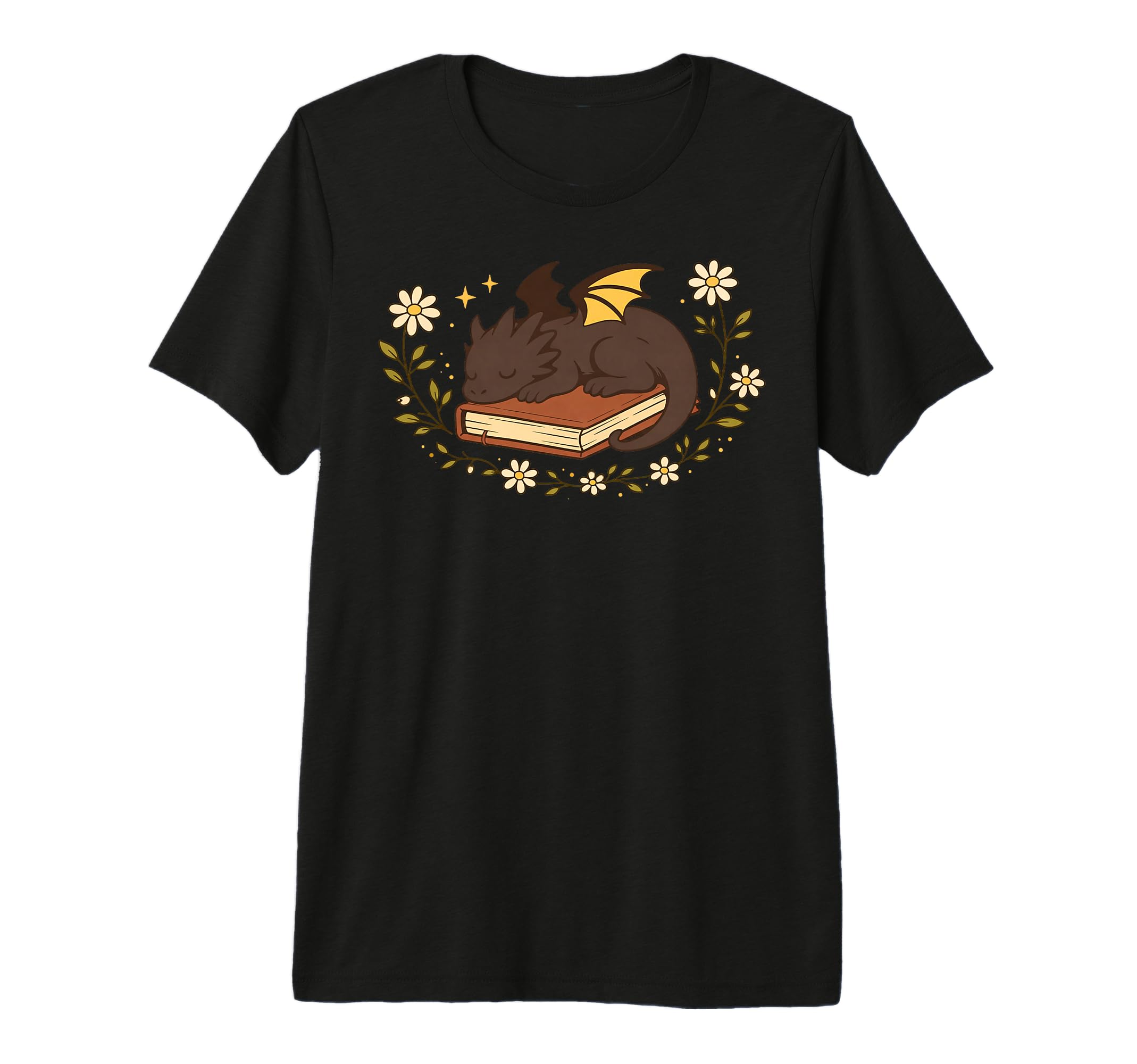 Sleeping Dragon Book Fantasy Book Nerd T-Shirt - Aesthetic Graphic Unisex - T-Shirt, Sweatshirt, Hoodie
