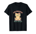 Zen Meditation Mindfulness Funny Cat T-Shirt - Streetwear Style Unisex - T-Shirt, Sweatshirt, Hoodie