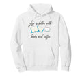 Life Is Better Books And Coffee Writer Hoodie - Aesthetic Graphic Unisex - T-Shirt, Sweatshirt, Hoodie
