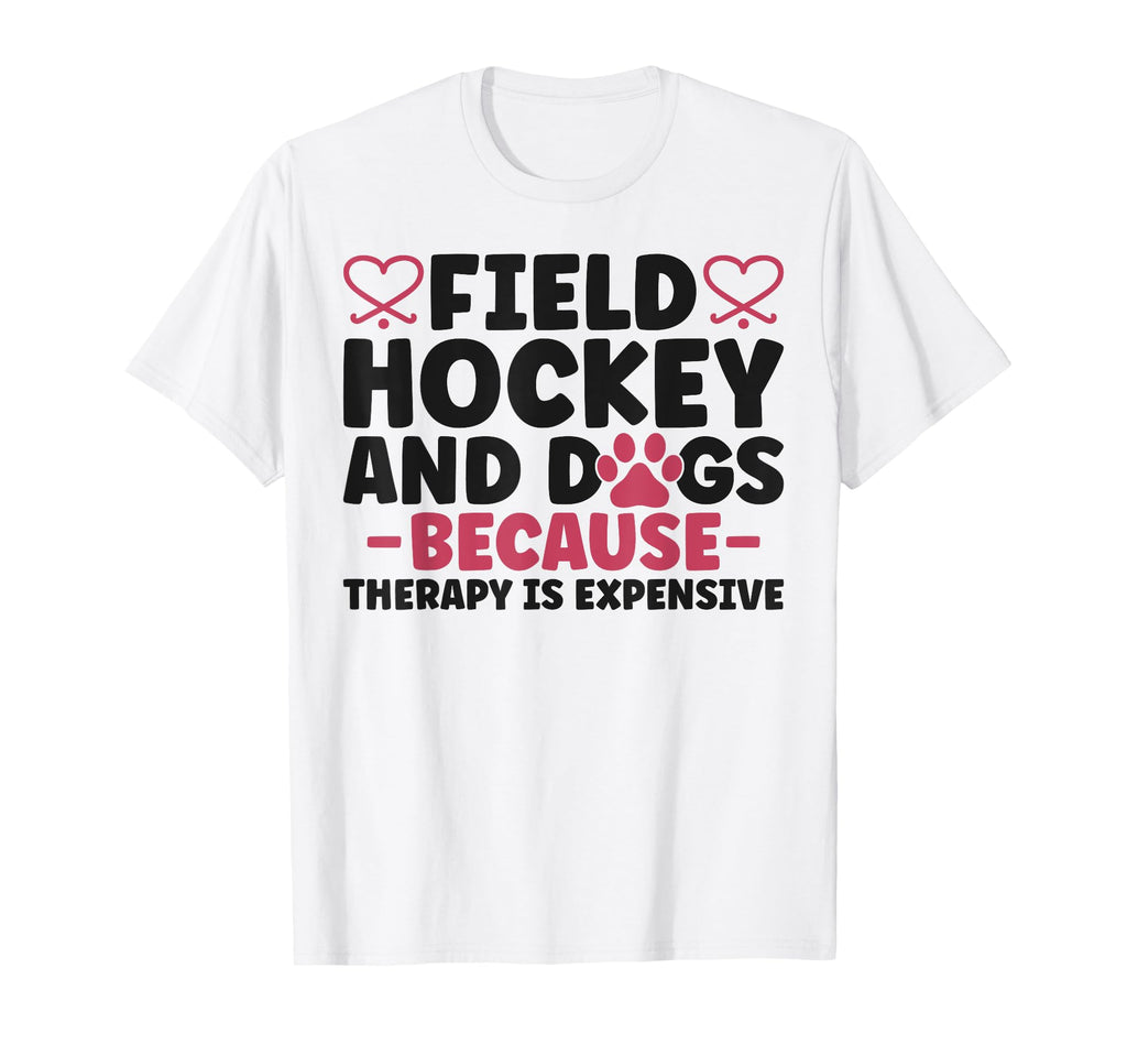 Field Hockey Dog Field Hockey And T-Shirt - Aesthetic Graphic Men Women - T-Shirt, Sweatshirt, Hoodie