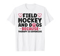 Field Hockey Dog Field Hockey And T-Shirt - Aesthetic Graphic Men Women - T-Shirt, Sweatshirt, Hoodie