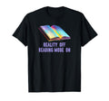 Book Worm Reality Off Book Stack T-Shirt - Minimalist Print Men Women - T-Shirt, Sweatshirt, Hoodie