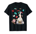 Reading Books Flying Coffee Mug T-Shirt - Fun Novelty Design Men Women - T-Shirt, Sweatshirt, Hoodie
