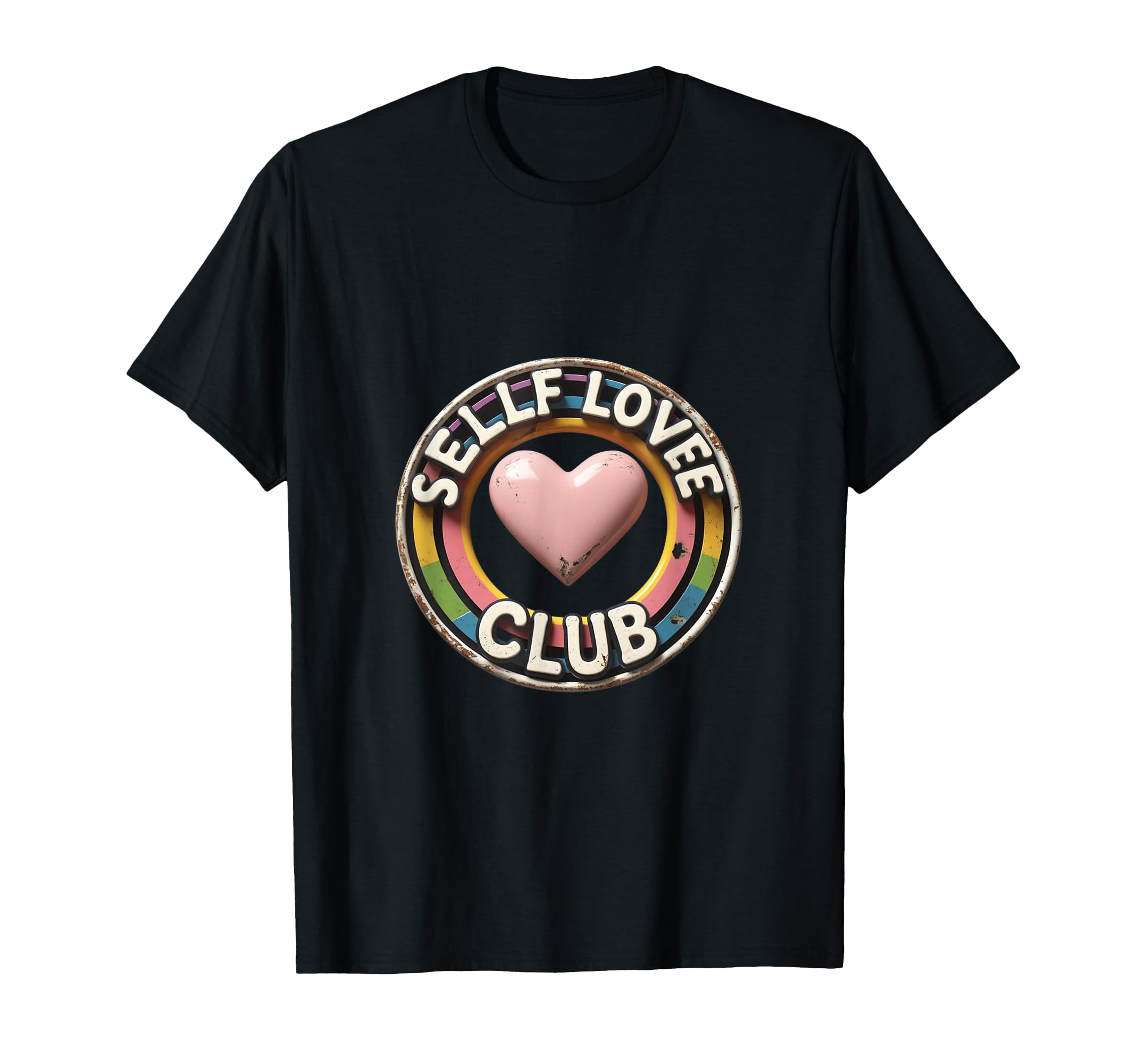 Self Love Club Heart Illustration T-Shirt - Streetwear Style Unisex - T-Shirt, Sweatshirt, Hoodie