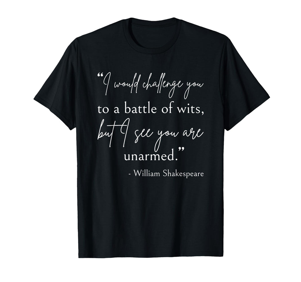 Bookworm Battle Wits William T-Shirt - Fun Novelty Design Unisex - T-Shirt, Sweatshirt, Hoodie