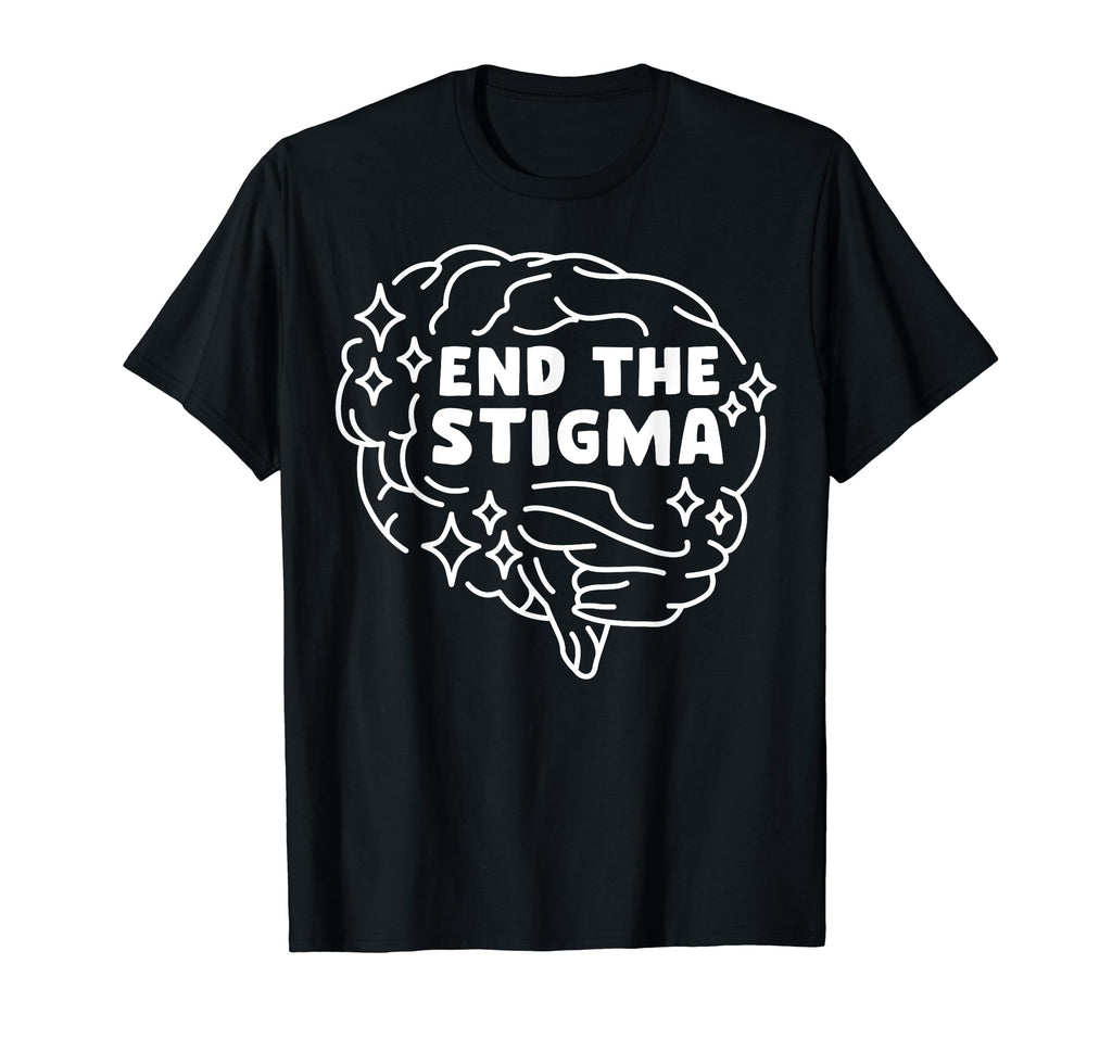 End Stigma Depression Anxiety Mental T-Shirt - Trendy Graphic for Adults - T-Shirt, Sweatshirt, Hoodie