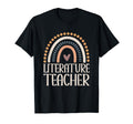 Literature Teacher Boho Rainbow T-Shirt - Minimalist Print Unisex - T-Shirt, Sweatshirt, Hoodie