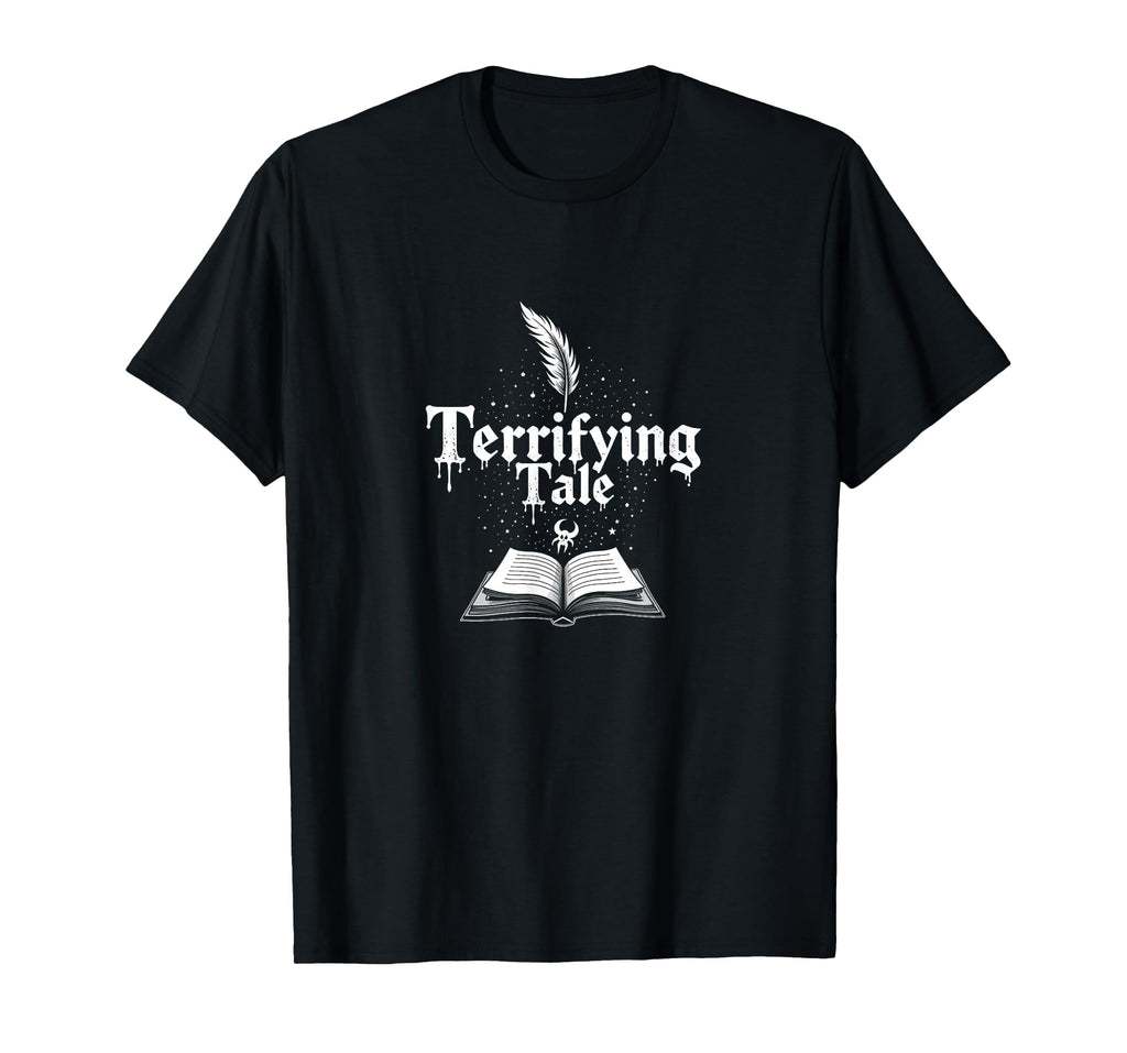 Halloween Literature Terrifying T-Shirt - Aesthetic Graphic for Adults - T-Shirt, Sweatshirt, Hoodie