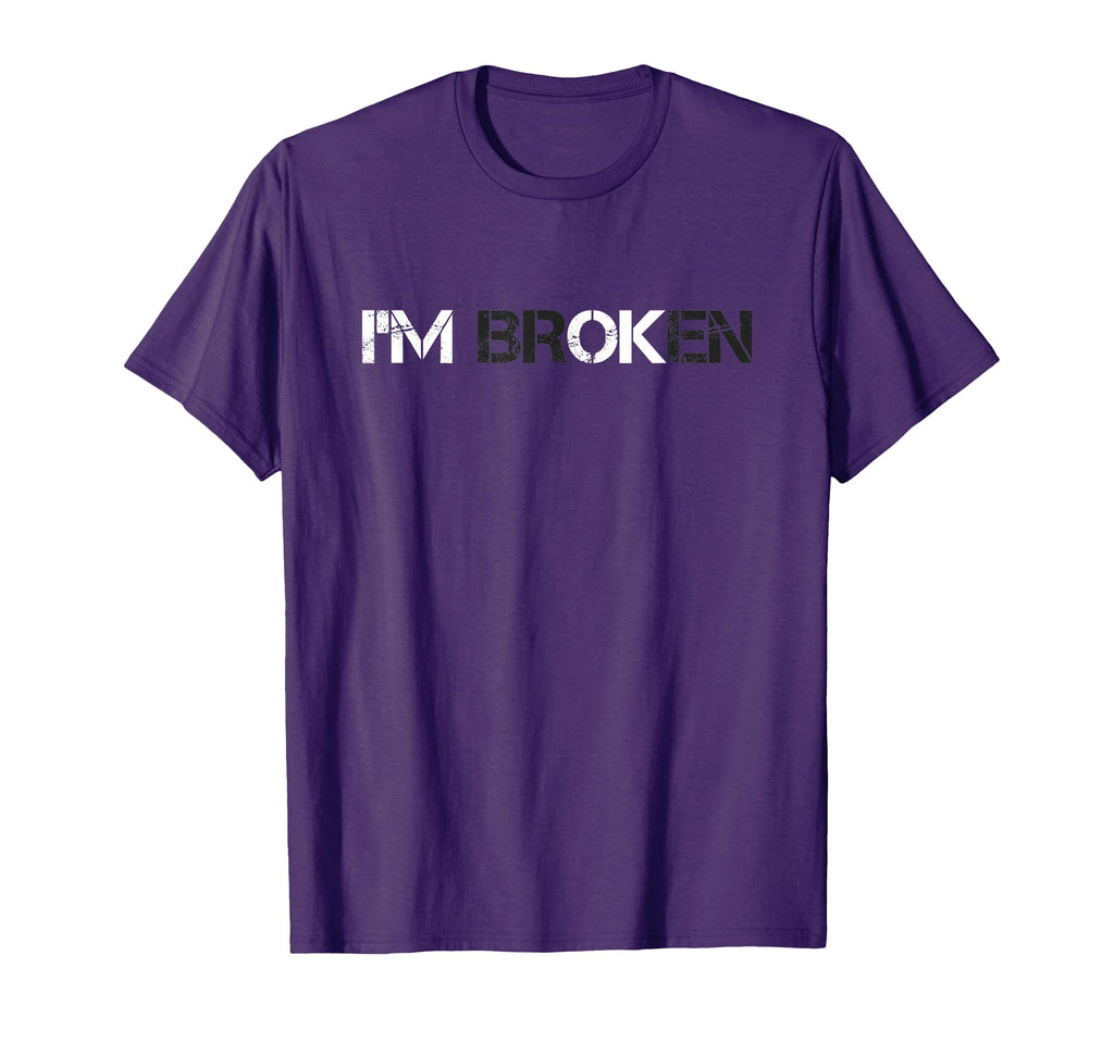 I Am Broken Im Ok Grief Im Ok Broken T-Shirt - Unique Graphic Men Women - T-Shirt, Sweatshirt, Hoodie