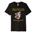 Funny Meditation Werewolf Zen Buddhism T-Shirt - Graphic Print for Adults - T-Shirt, Sweatshirt, Hoodie