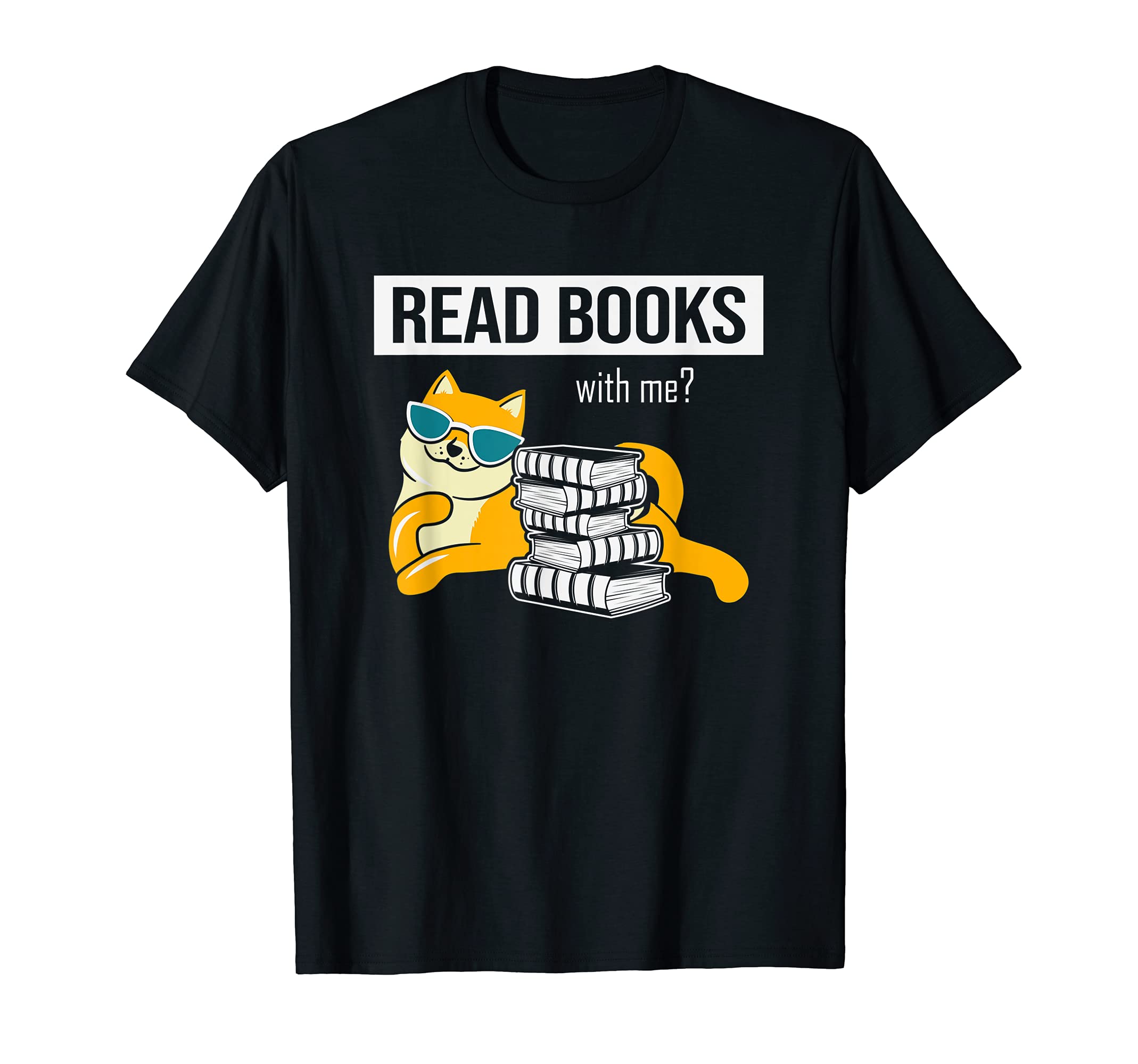 Read Books Me Cat Lover Book Lover T-Shirt - Unique Graphic for Adults - T-Shirt, Sweatshirt, Hoodie
