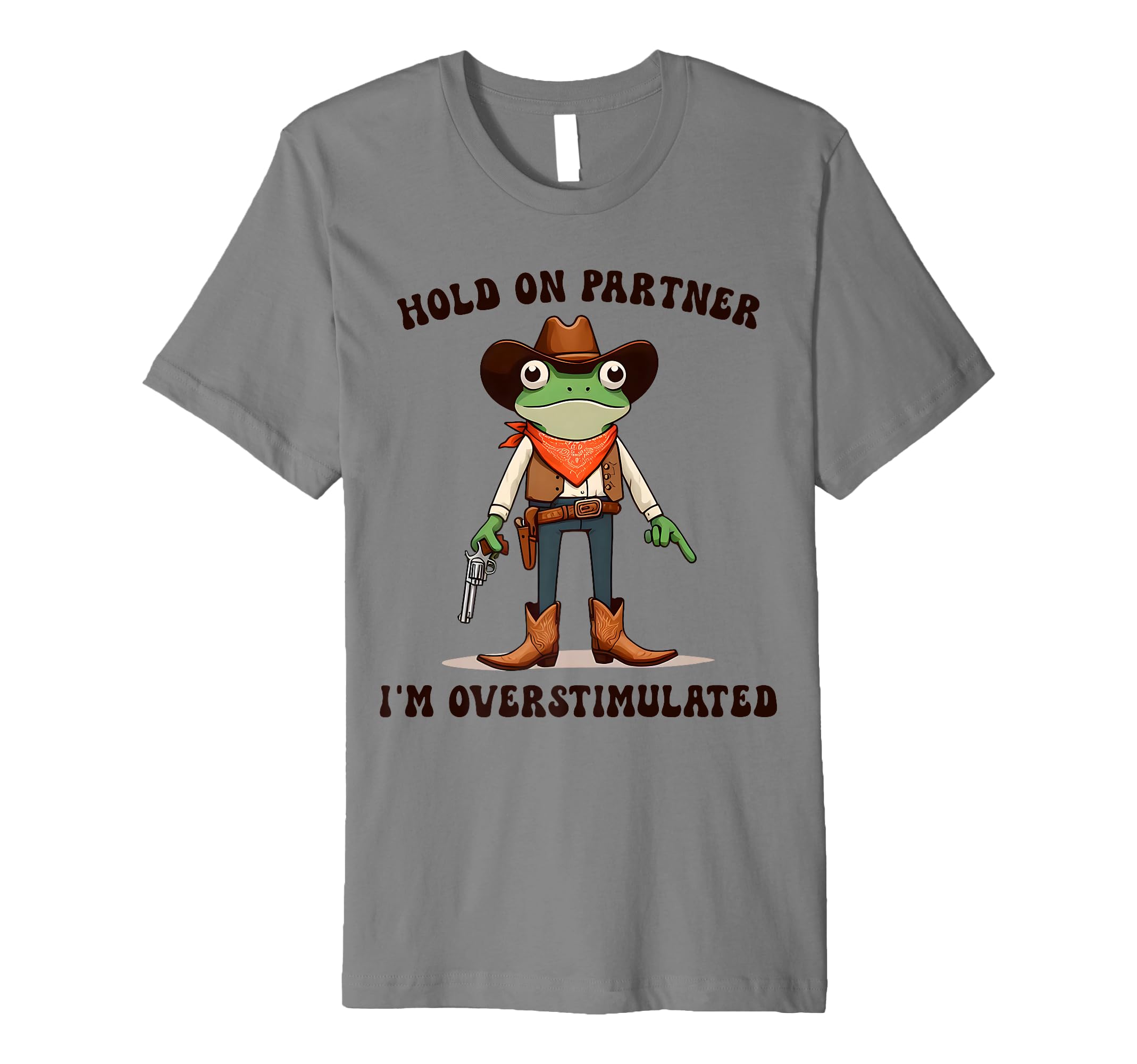 Mens Frog Cowboy Hold Partner Im T-Shirt - Custom Art Print Unisex - T-Shirt, Sweatshirt, Hoodie