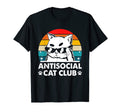 Antisocial Cat Club Introvert Cat Lover T-Shirt - Trendy Graphic Men Women - T-Shirt, Sweatshirt, Hoodie