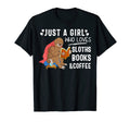 Just Who Loves Sloths Books Coffee T-Shirt - Graphic Print for Adults - T-Shirt, Sweatshirt, Hoodie