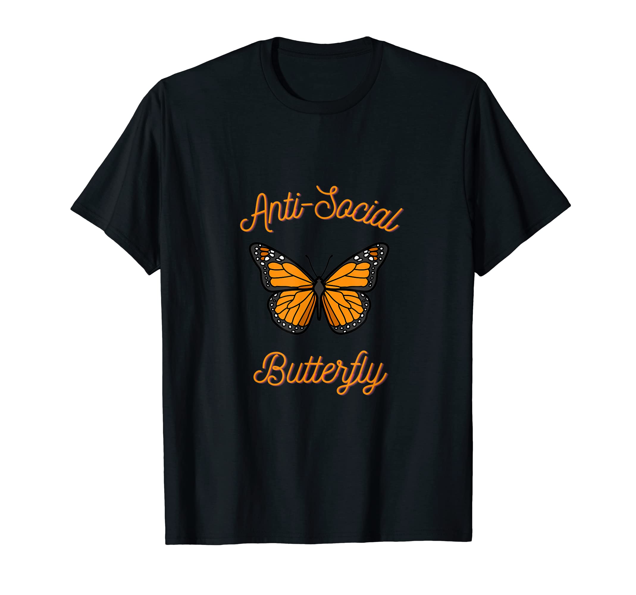 Anti Social Butterfly T-Shirt - Trendy Graphic Men Women - T-Shirt, Sweatshirt, Hoodie