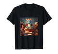 Book Nerd Dragon Reading Library T-Shirt - Fun Novelty Design Unisex - T-Shirt, Sweatshirt, Hoodie