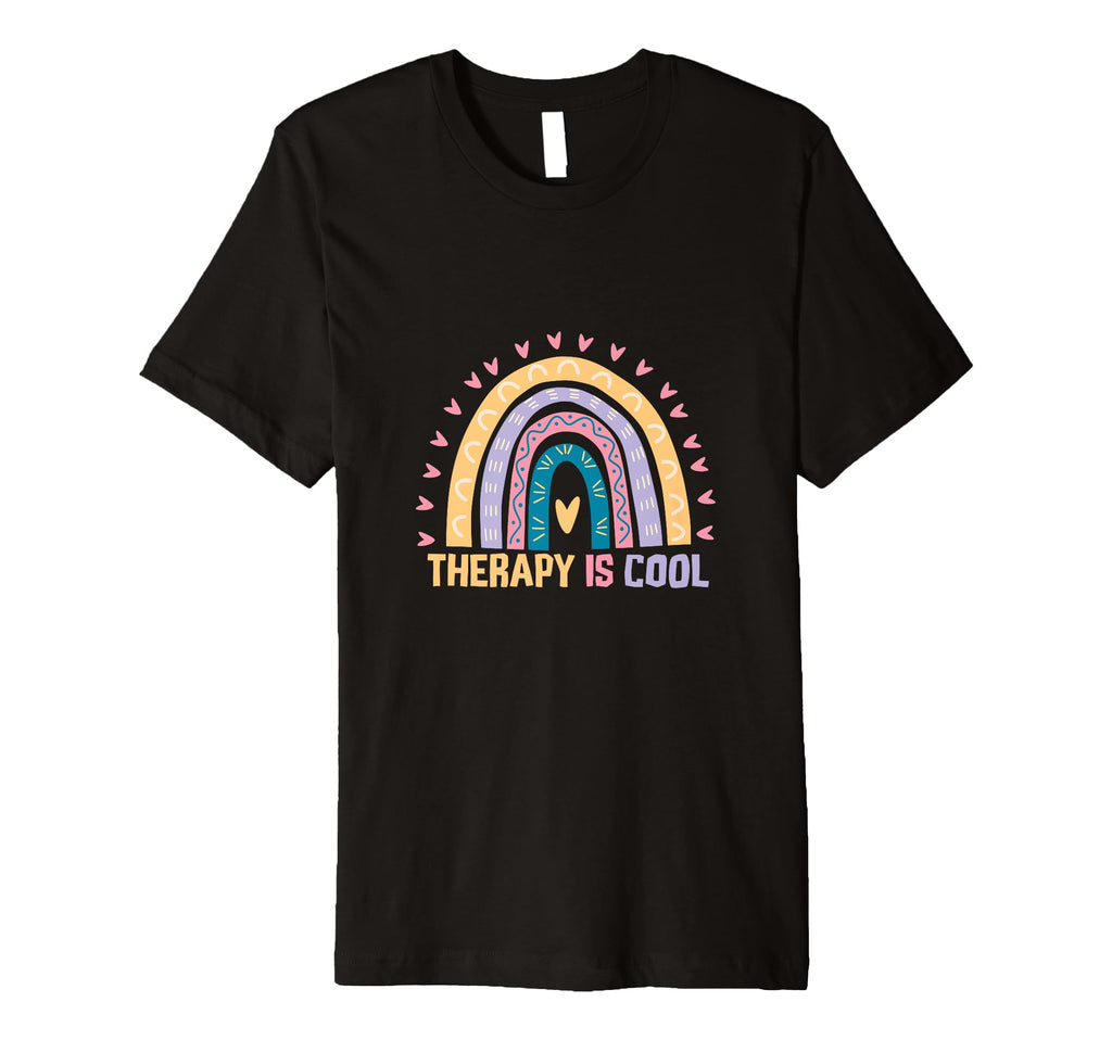 Therapy Is Positive Mindset Motivational T-Shirt - Minimalist Print Unisex - T-Shirt, Sweatshirt, Hoodie