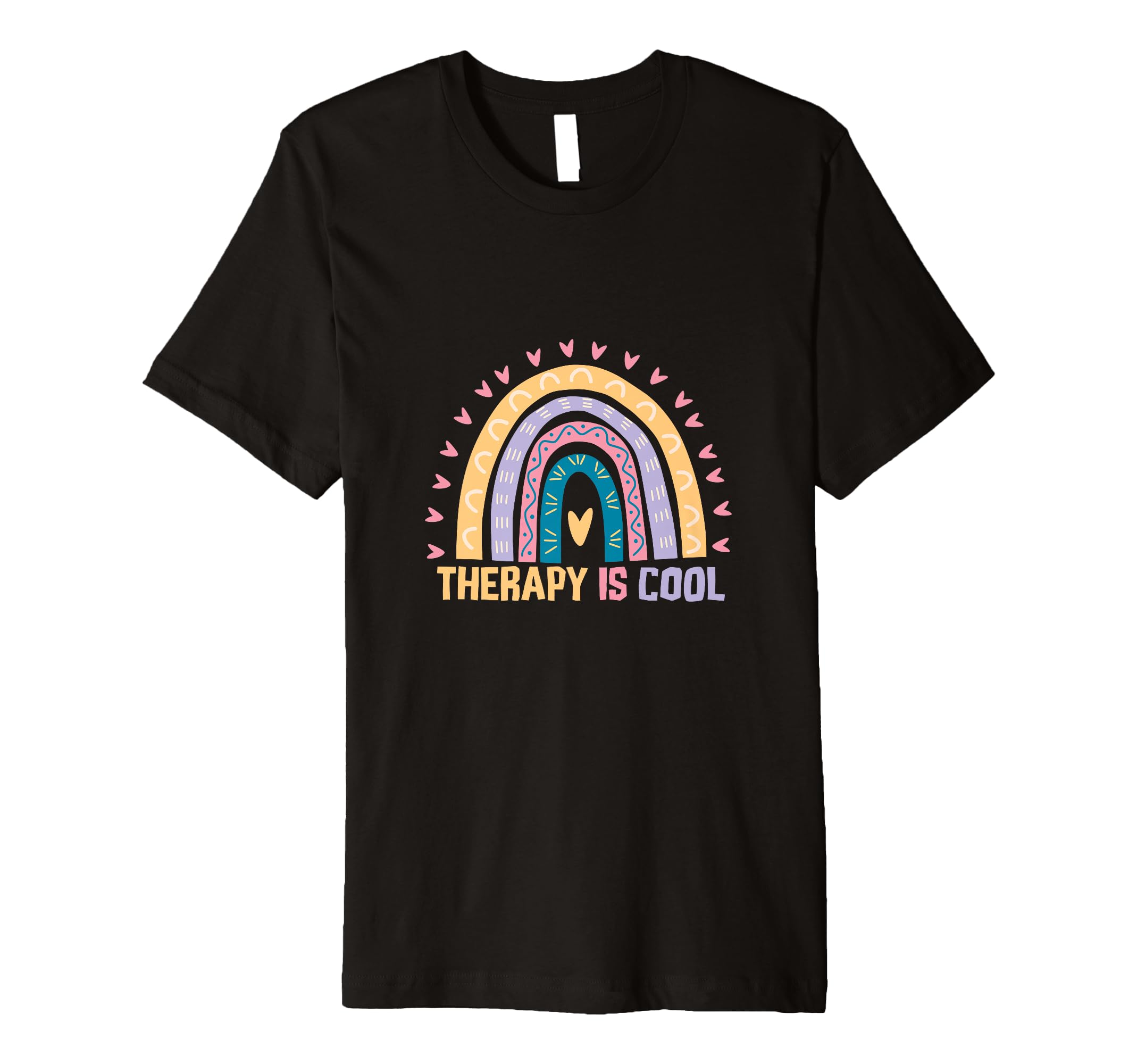 Therapy Is Positive Mindset Motivational T-Shirt - Minimalist Print Unisex - T-Shirt, Sweatshirt, Hoodie