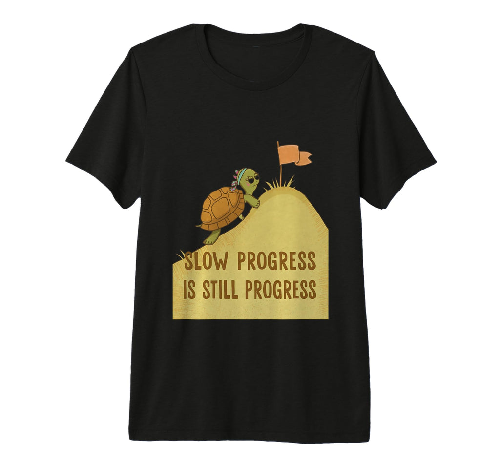 Motivational Turtle Tri Blend T-Shirt - Graphic Print Men Women - T-Shirt, Sweatshirt, Hoodie