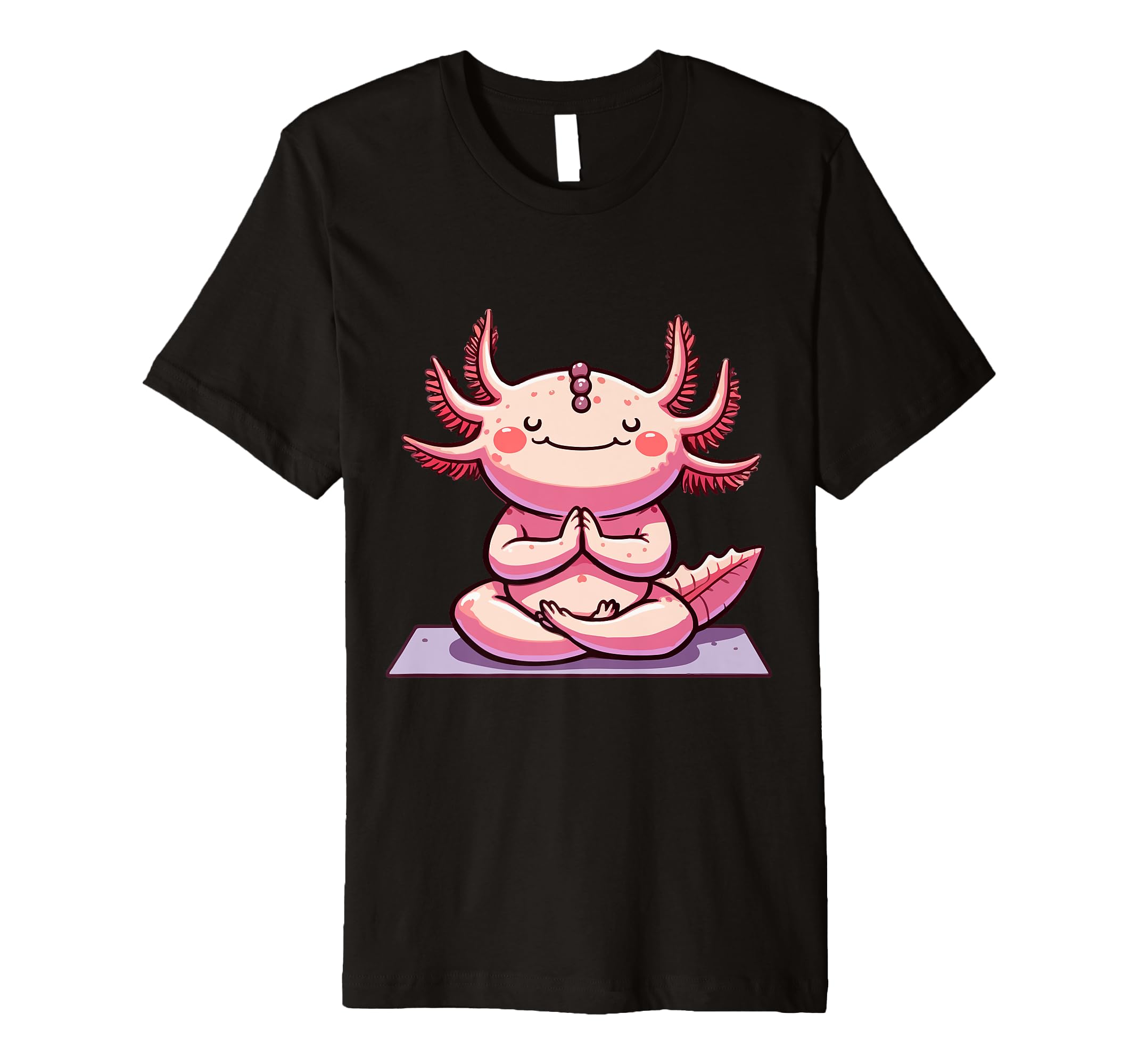 Meditation Axolotl Yoga Pose Relaxing T-Shirt - Graphic Print Men Women - T-Shirt, Sweatshirt, Hoodie