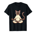 Meditation Siamese Yoga Pose Relaxing T-Shirt - Unique Graphic Men Women - T-Shirt, Sweatshirt, Hoodie