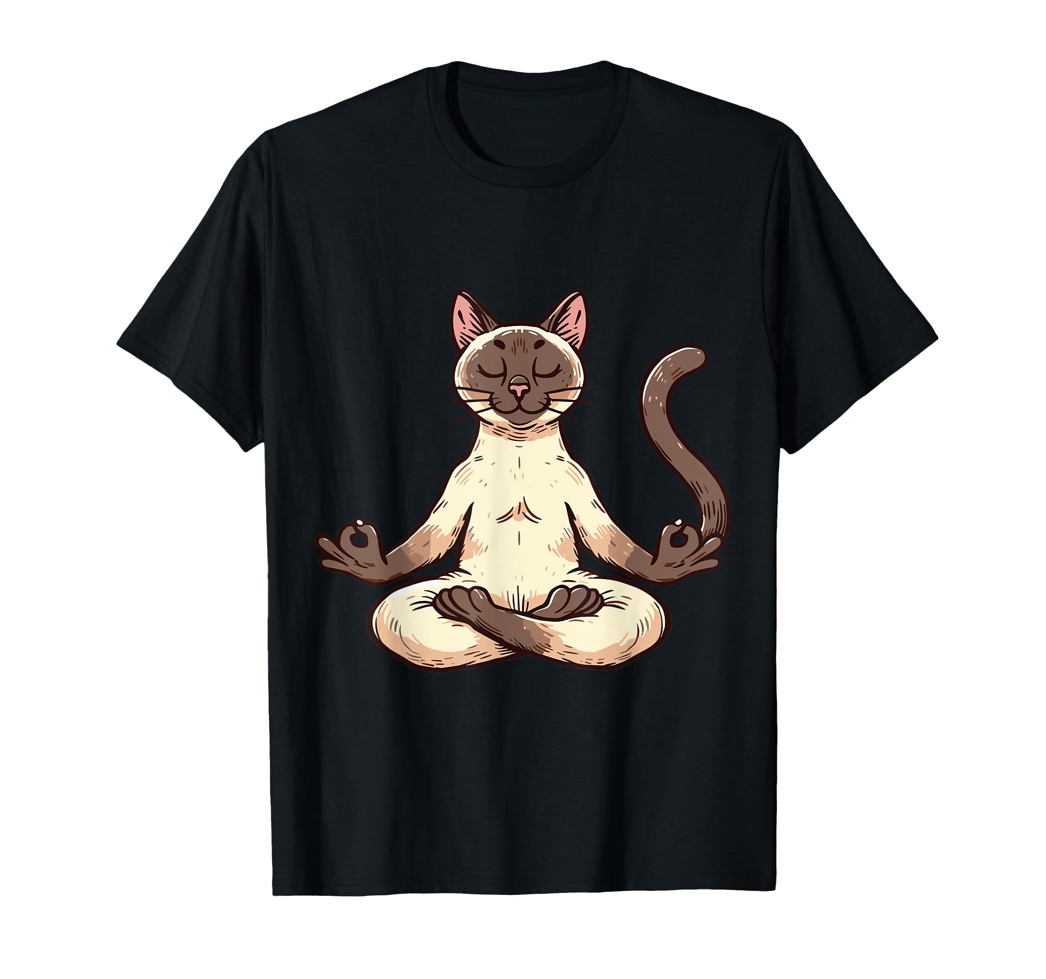 Meditation Siamese Yoga Pose Relaxing T-Shirt - Unique Graphic Men Women - T-Shirt, Sweatshirt, Hoodie