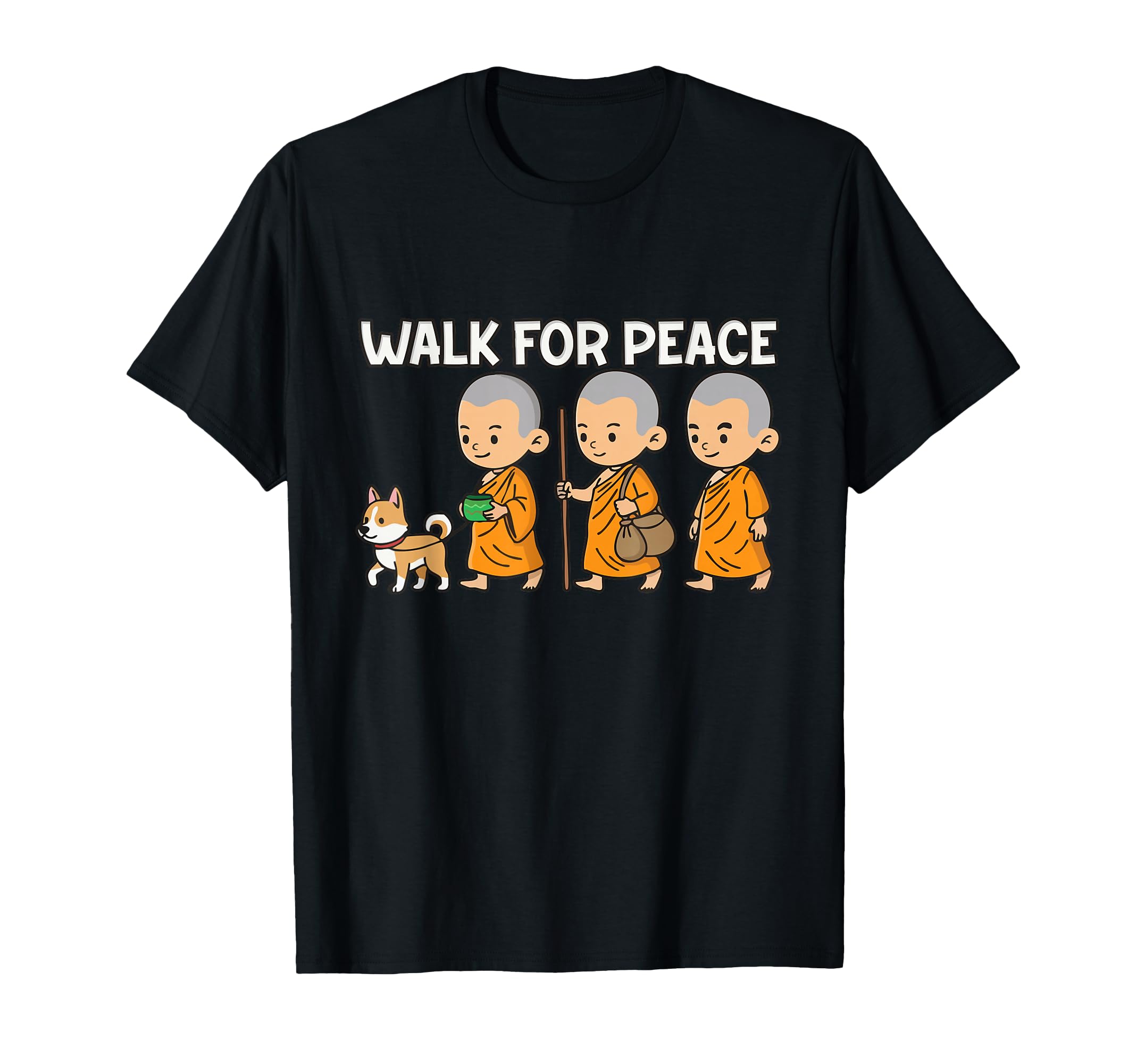 Walk Peace Mindfulness Meditation T-Shirt - Minimalist Print Men Women - T-Shirt, Sweatshirt, Hoodie