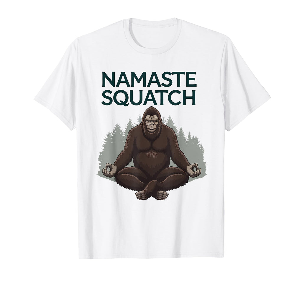 Bigfoot Namaste Meditation Zen Yoga T-Shirt - Aesthetic Graphic Men Women - T-Shirt, Sweatshirt, Hoodie