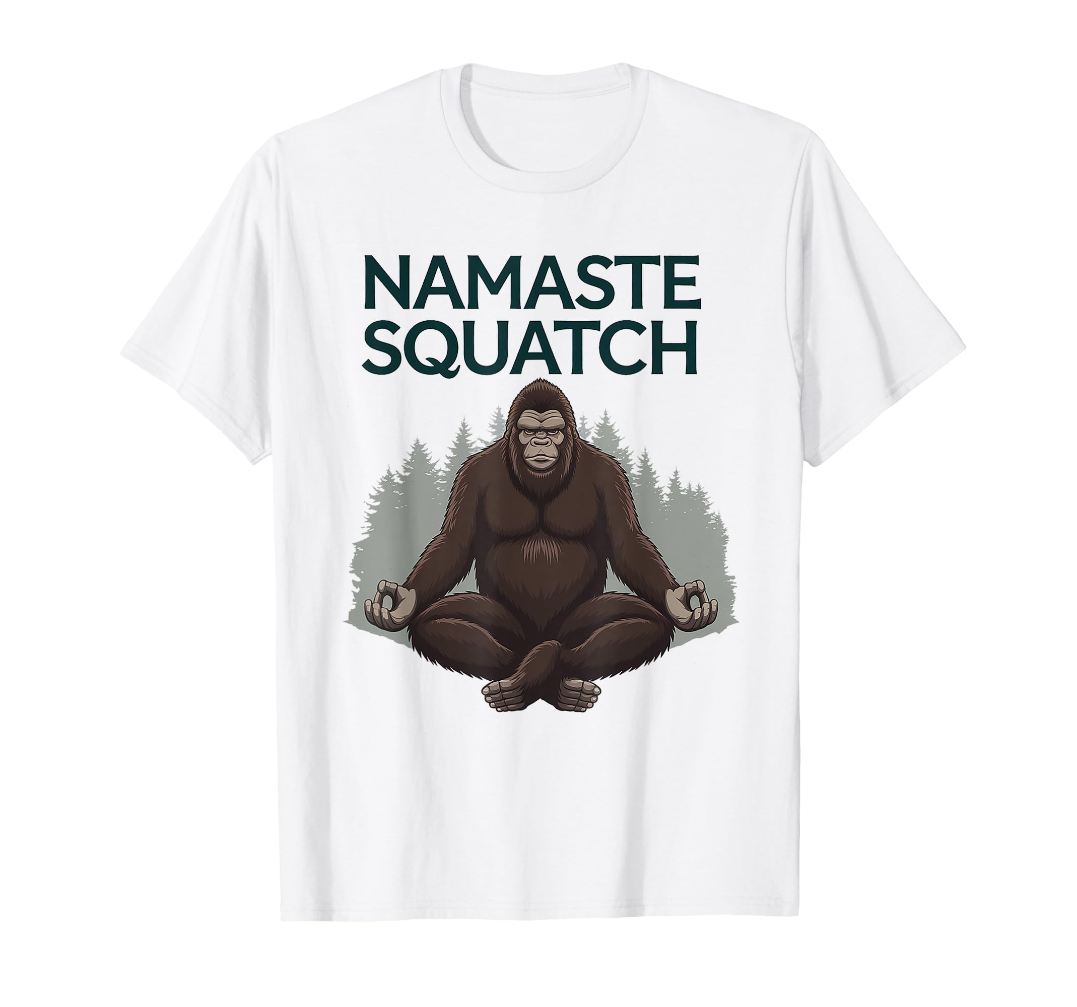Bigfoot Namaste Meditation Zen Yoga T-Shirt - Aesthetic Graphic Men Women - T-Shirt, Sweatshirt, Hoodie