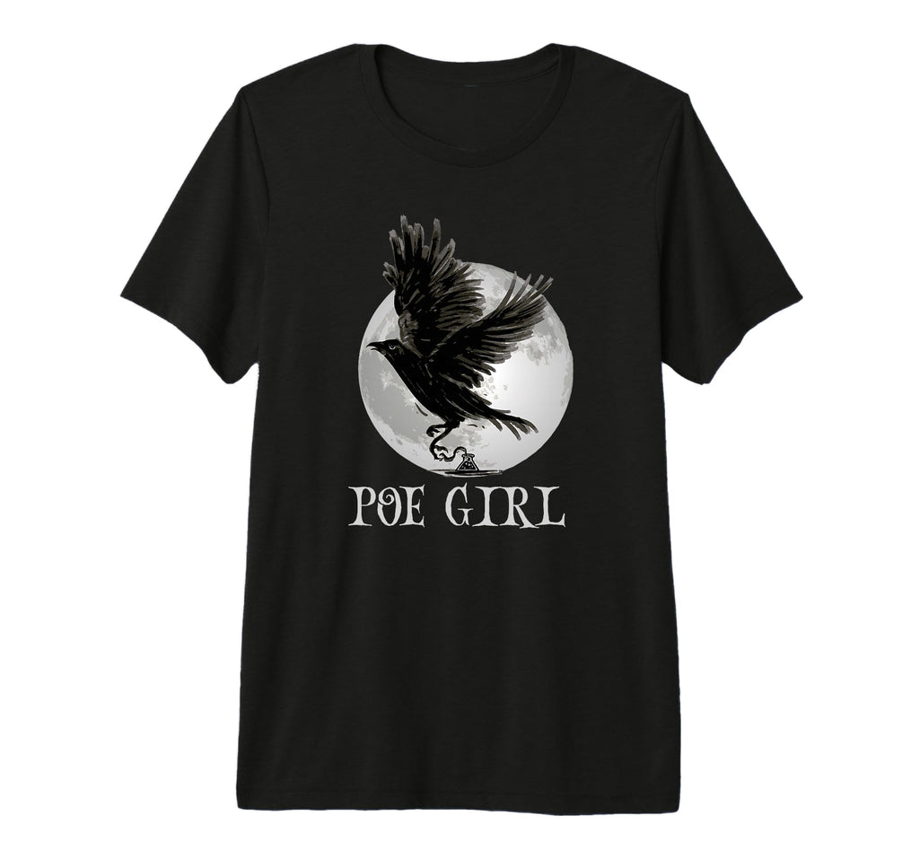 Edgar Allan Poe Raven Gothic T-Shirt - Fun Novelty Design Men Women - T-Shirt, Sweatshirt, Hoodie