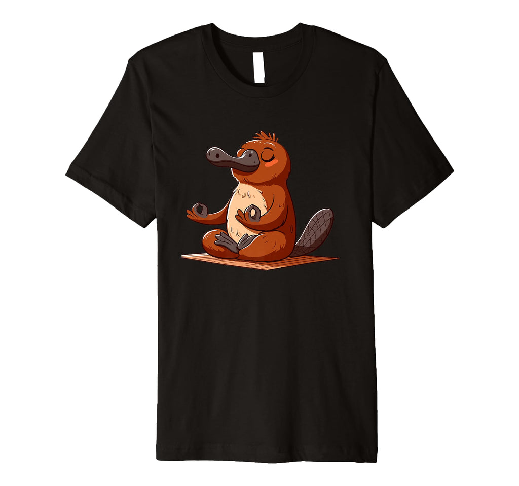 Meditation Platypus Yoga Pose T-Shirt - Fun Novelty Design Men Women - T-Shirt, Sweatshirt, Hoodie