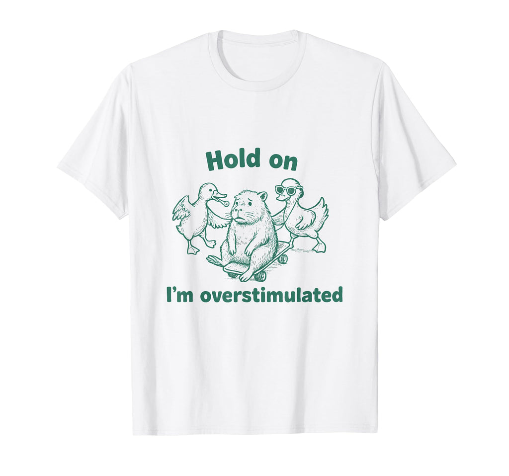 Introvert Overstimulated Quirky T-Shirt - Trendy Graphic Men Women - T-Shirt, Sweatshirt, Hoodie