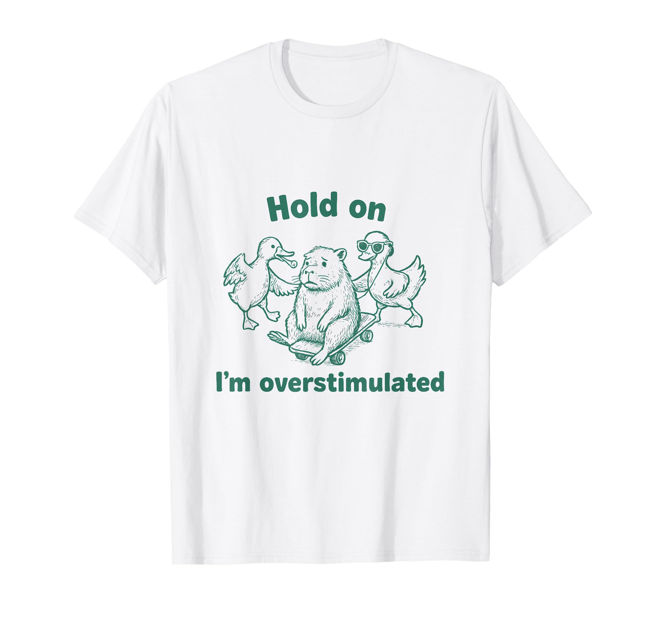 Introvert Overstimulated Quirky T-Shirt - Trendy Graphic Men Women - T-Shirt, Sweatshirt, Hoodie