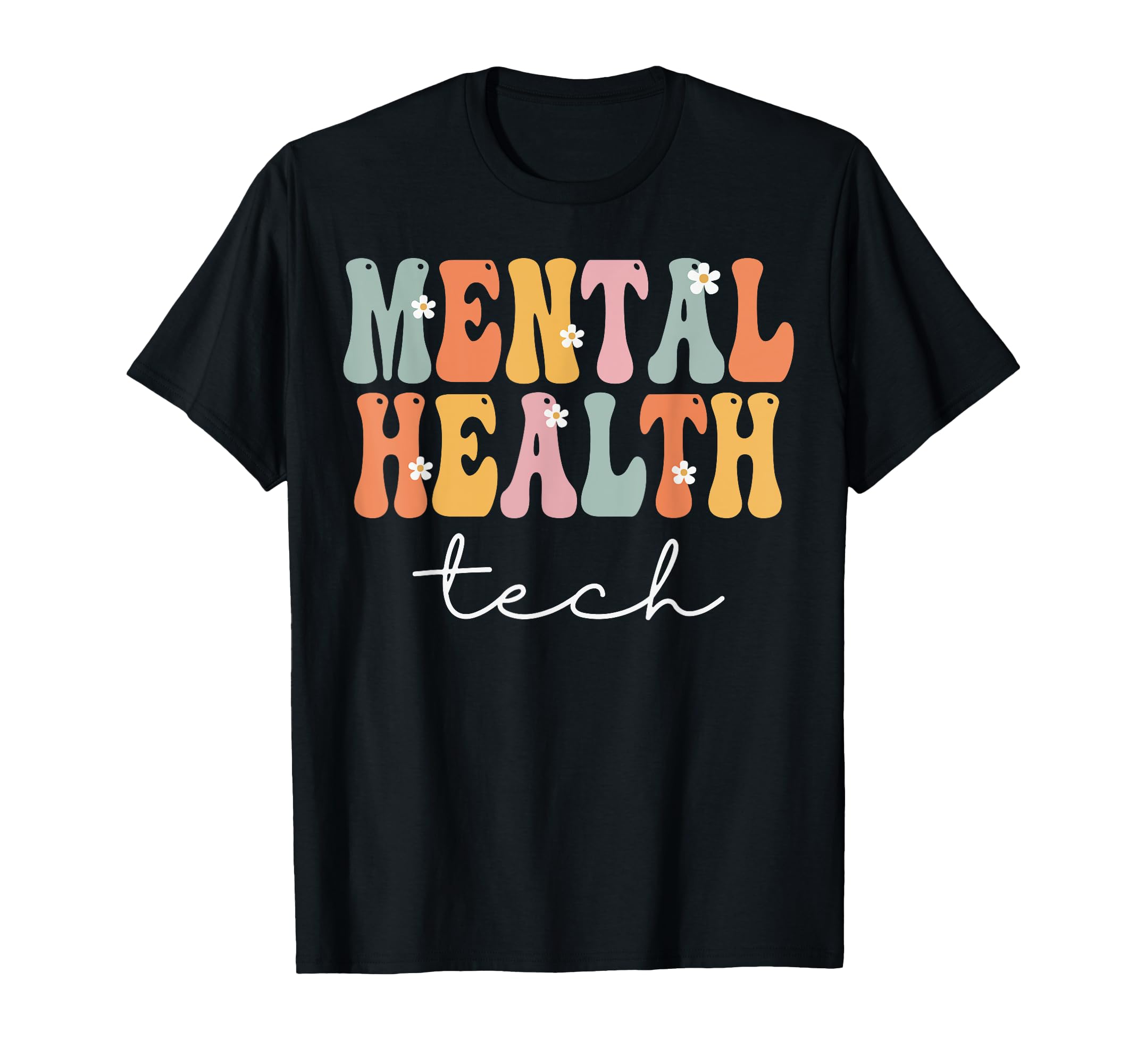 Mental Health Tech Week Groovy T-Shirt - Streetwear Style for Adults - T-Shirt, Sweatshirt, Hoodie