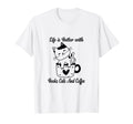 Life Is Better Books Cats And T-Shirt - Casual Everyday Wear for Adults - T-Shirt, Sweatshirt, Hoodie