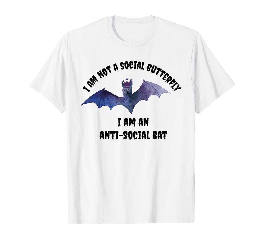 I Am Not Social Butterfly I Am Anti T-Shirt - Aesthetic Graphic Men Women - T-Shirt, Sweatshirt, Hoodie