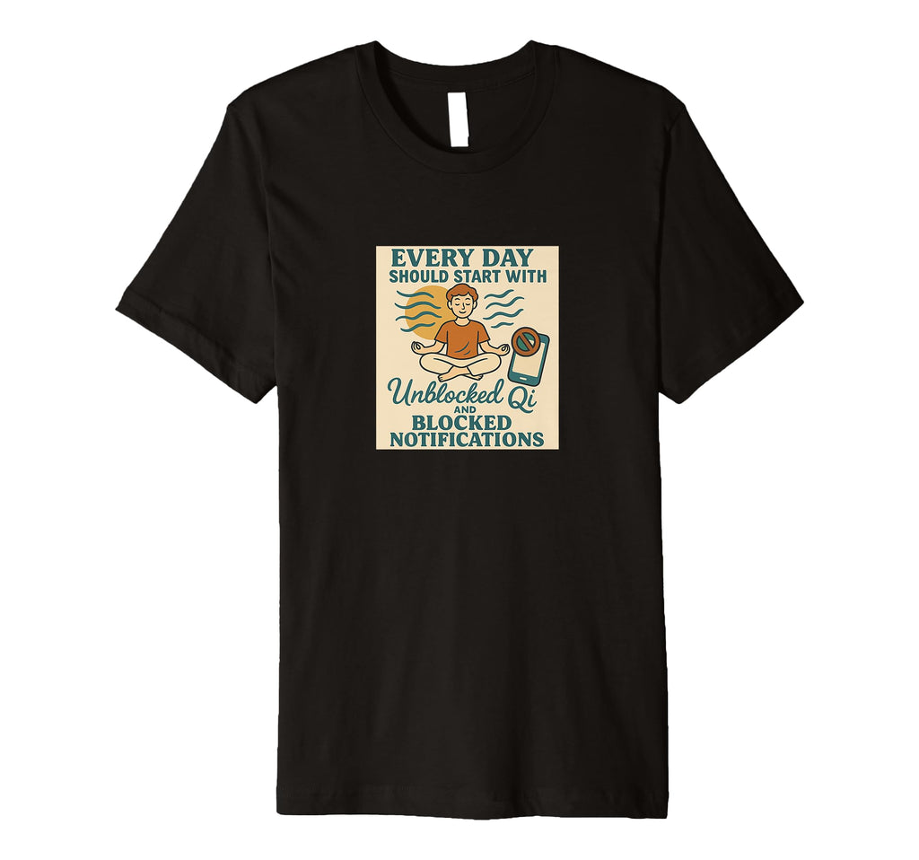 Qi Chakra Energy Meditation Vibes T-Shirt - Custom Art Print for Adults - T-Shirt, Sweatshirt, Hoodie
